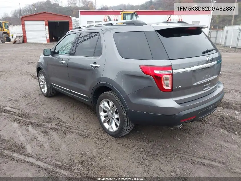 1FM5K8D82DGA82837 2013 Ford Explorer Xlt