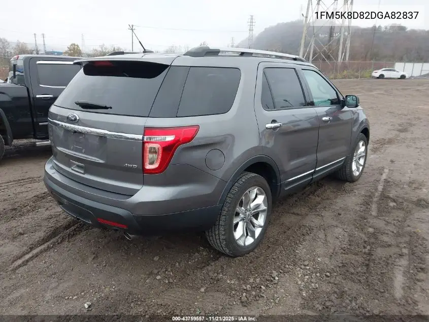 1FM5K8D82DGA82837 2013 Ford Explorer Xlt
