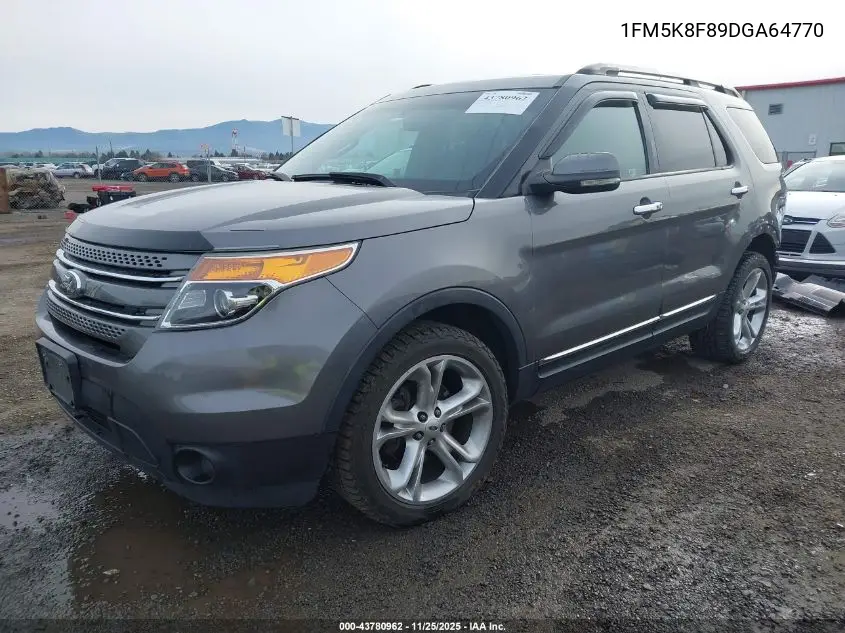 1FM5K8F89DGA64770 2013 Ford Explorer Limited