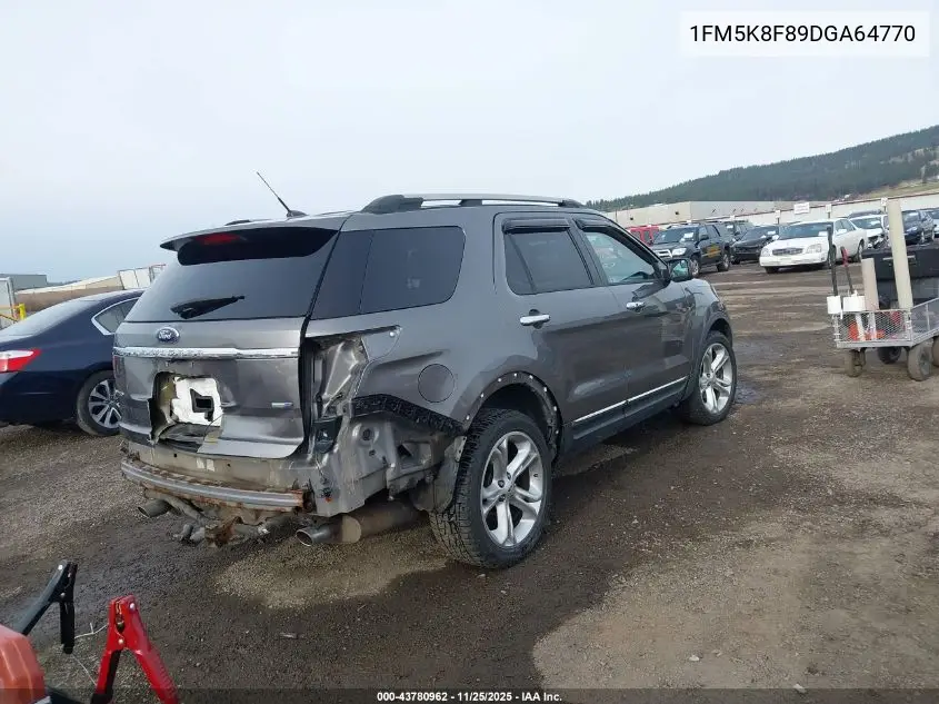 1FM5K8F89DGA64770 2013 Ford Explorer Limited