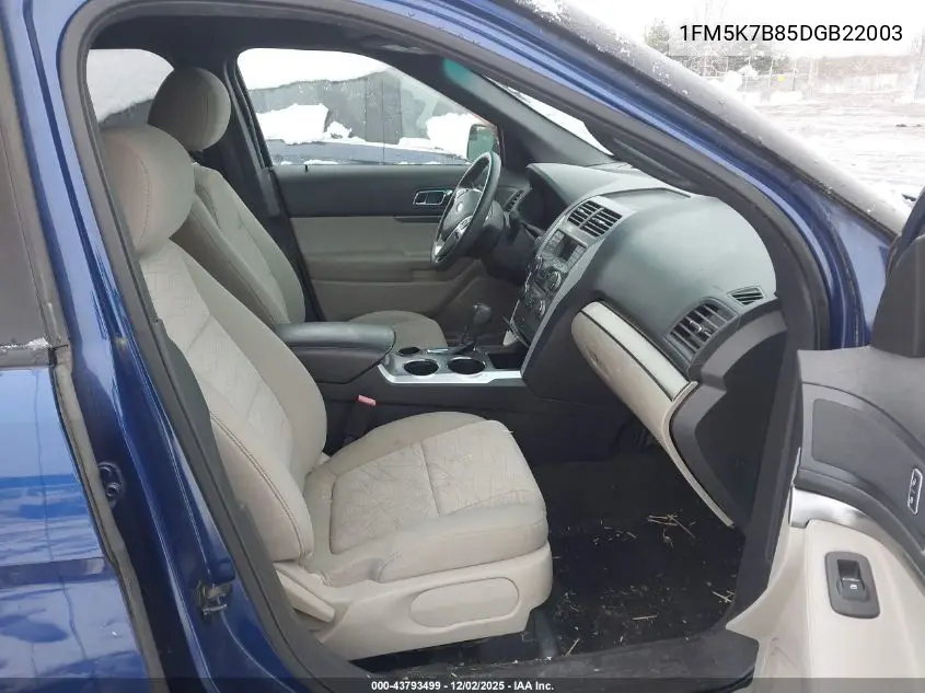 1FM5K7B85DGB22003 2013 Ford Explorer
