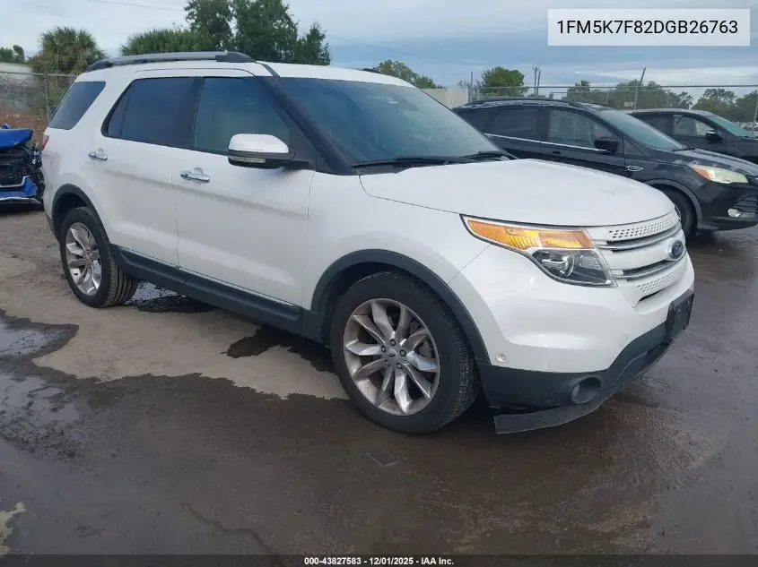 1FM5K7F82DGB26763 2013 Ford Explorer Limited