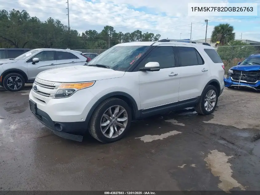 1FM5K7F82DGB26763 2013 Ford Explorer Limited