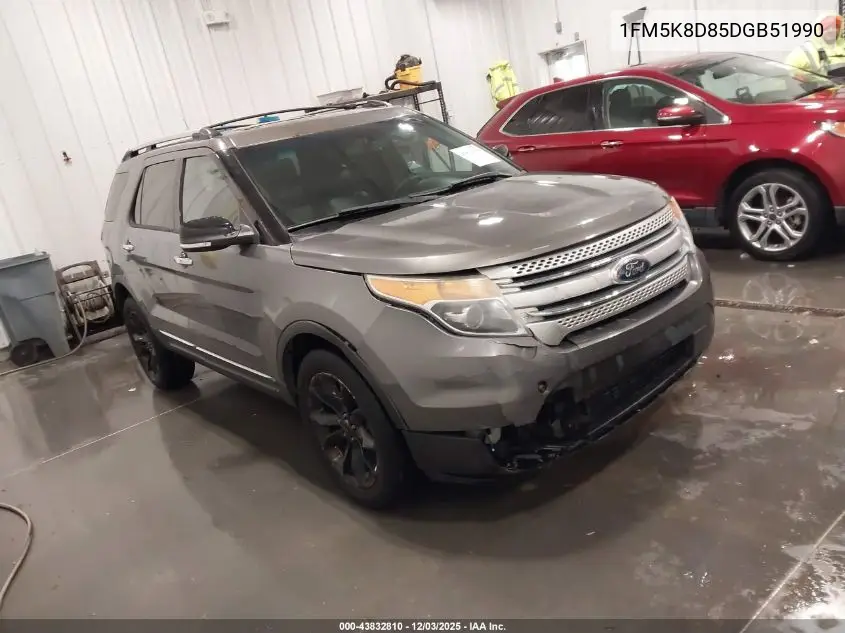 1FM5K8D85DGB51990 2013 Ford Explorer Xlt