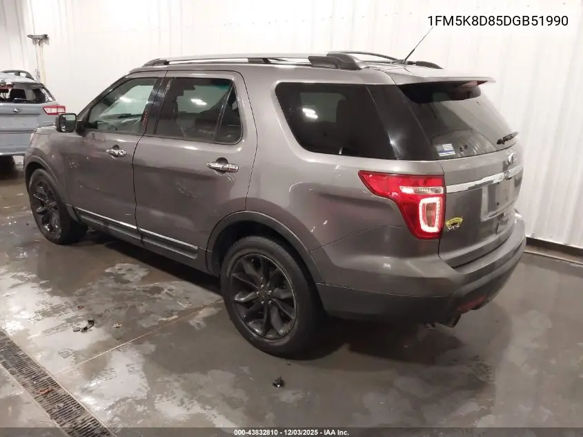 1FM5K8D85DGB51990 2013 Ford Explorer Xlt