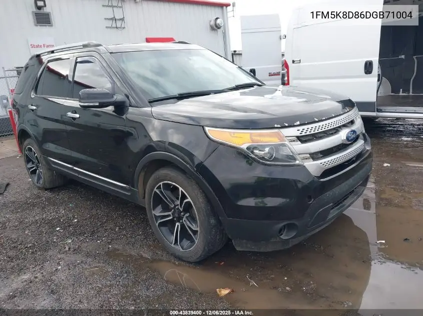 1FM5K8D86DGB71004 2013 Ford Explorer Xlt