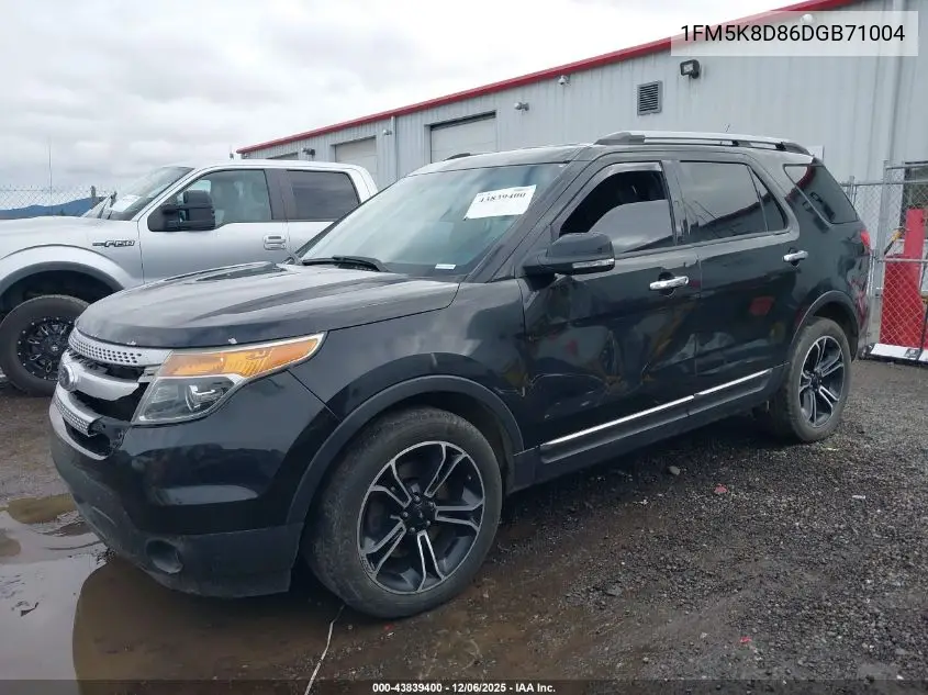 1FM5K8D86DGB71004 2013 Ford Explorer Xlt