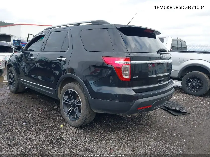 1FM5K8D86DGB71004 2013 Ford Explorer Xlt