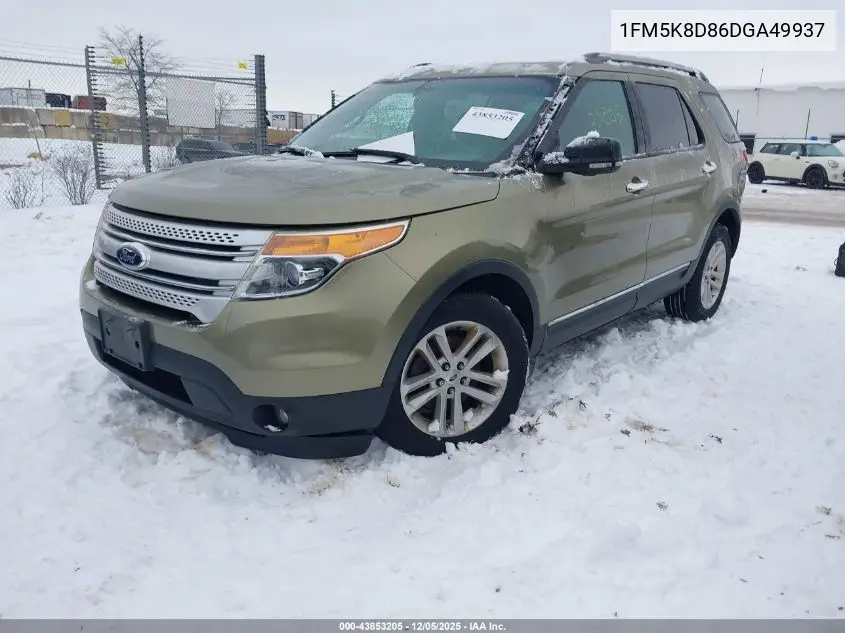 1FM5K8D86DGA49937 2013 Ford Explorer Xlt
