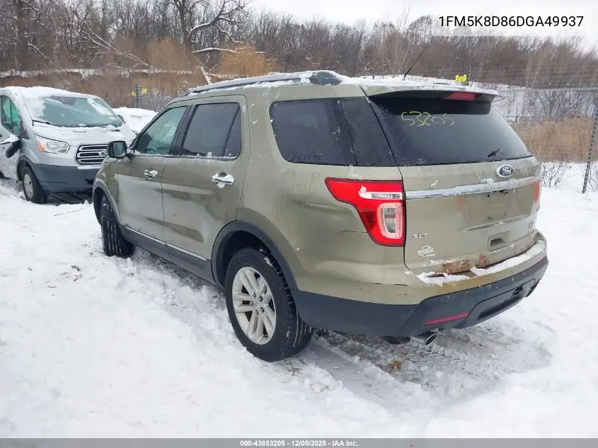 1FM5K8D86DGA49937 2013 Ford Explorer Xlt
