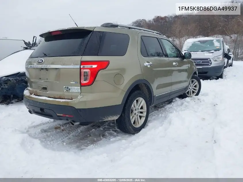 1FM5K8D86DGA49937 2013 Ford Explorer Xlt
