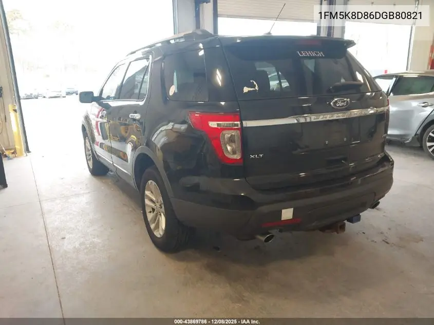 1FM5K8D86DGB80821 2013 Ford Explorer Xlt