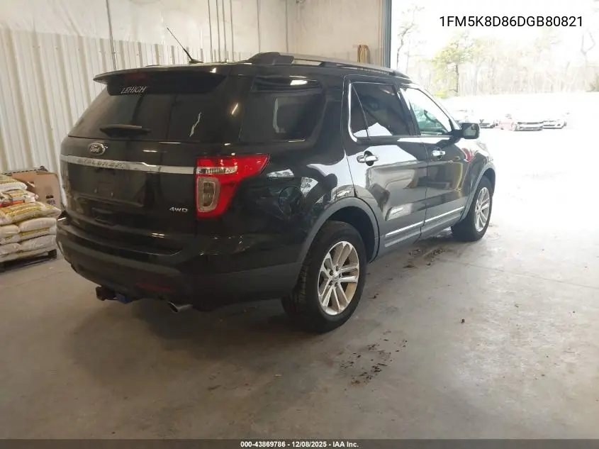 1FM5K8D86DGB80821 2013 Ford Explorer Xlt