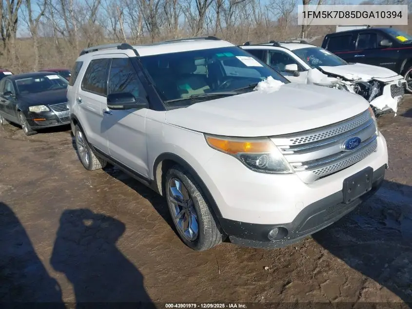 1FM5K7D85DGA10394 2013 Ford Explorer Xlt