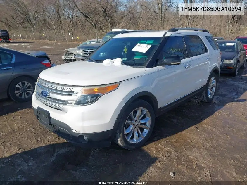 1FM5K7D85DGA10394 2013 Ford Explorer Xlt