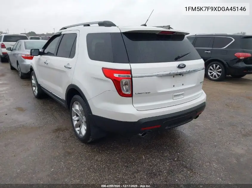 1FM5K7F9XDGA45146 2013 Ford Explorer Limited