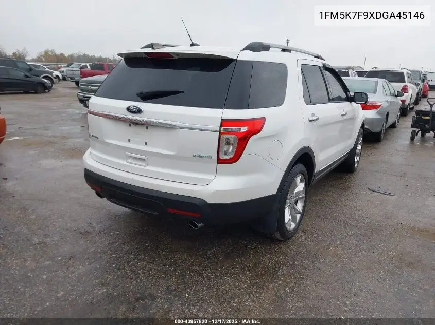 1FM5K7F9XDGA45146 2013 Ford Explorer Limited