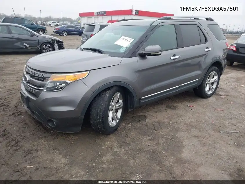 1FM5K7F8XDGA57501 2013 Ford Explorer Limited
