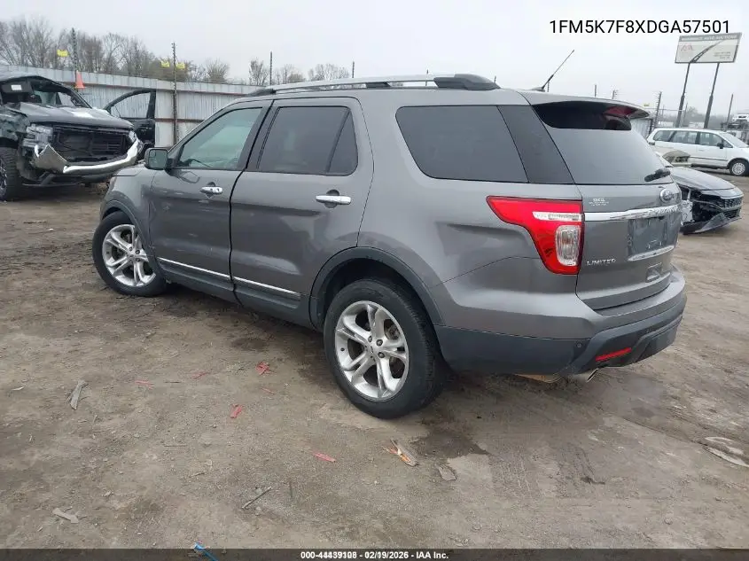 1FM5K7F8XDGA57501 2013 Ford Explorer Limited