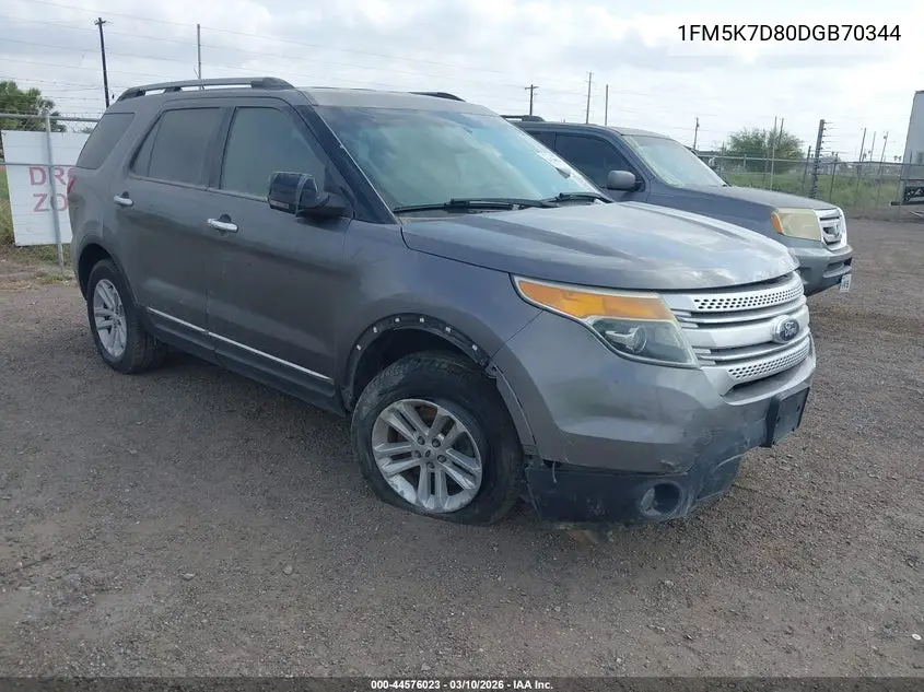 1FM5K7D80DGB70344 2013 Ford Explorer Xlt