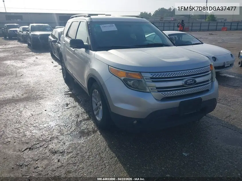 1FM5K7D81DGA37477 2013 Ford Explorer Xlt