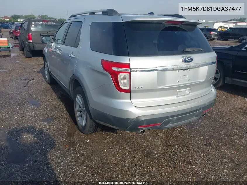 1FM5K7D81DGA37477 2013 Ford Explorer Xlt