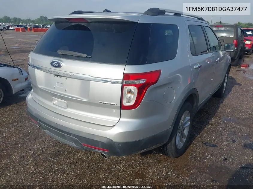 1FM5K7D81DGA37477 2013 Ford Explorer Xlt