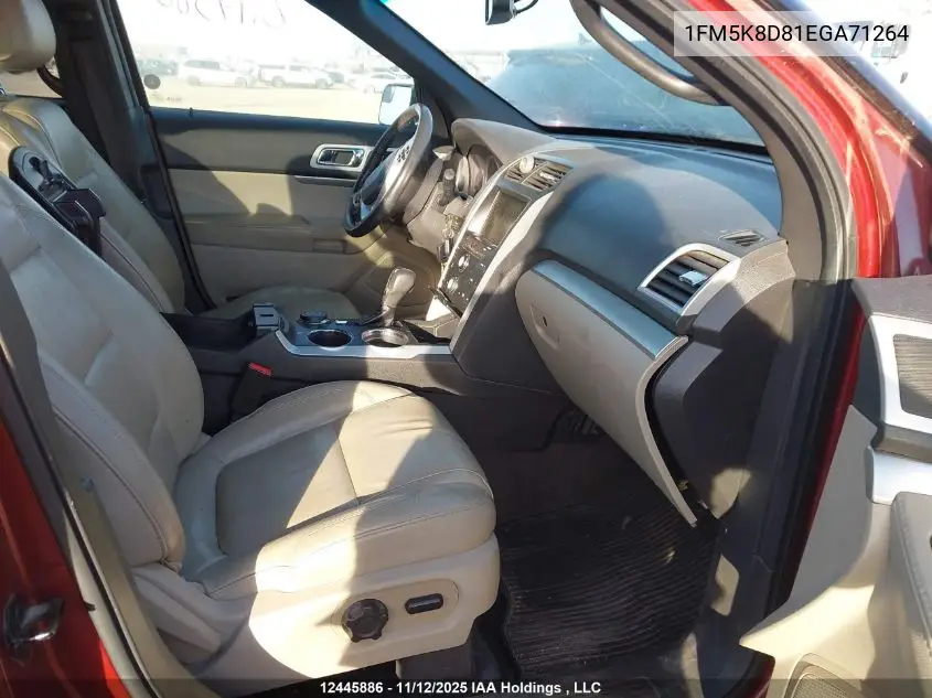 1FM5K8D81EGA71264 2014 Ford Explorer Xlt