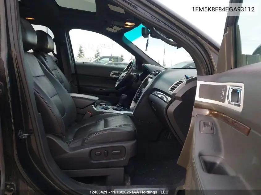 1FM5K8F84EGA93112 2014 Ford Explorer Limited