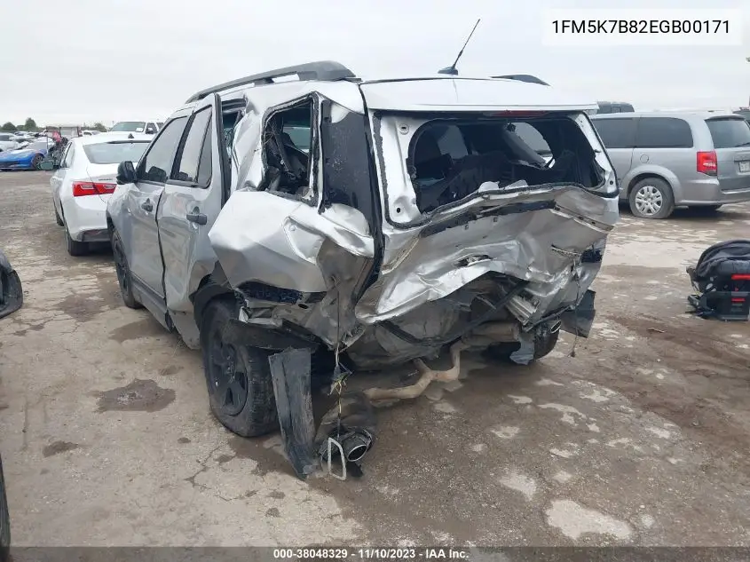 1FM5K7B82EGB00171 2014 Ford Explorer