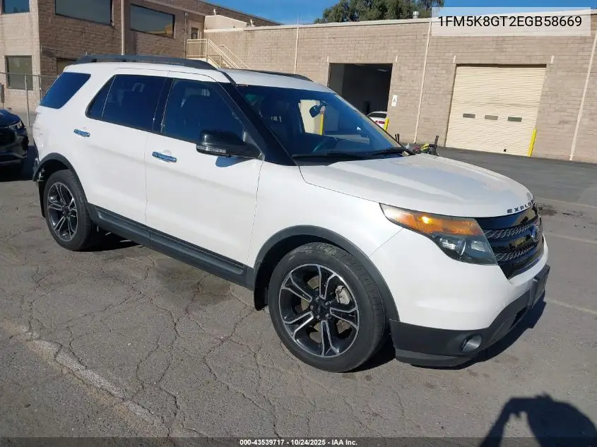 1FM5K8GT2EGB58669 2014 Ford Explorer Sport