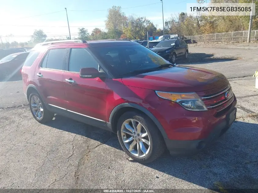 1FM5K7F85EGB35085 2014 Ford Explorer Limited