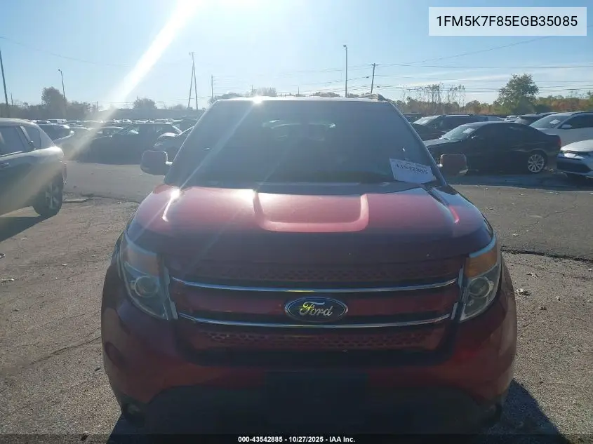 1FM5K7F85EGB35085 2014 Ford Explorer Limited