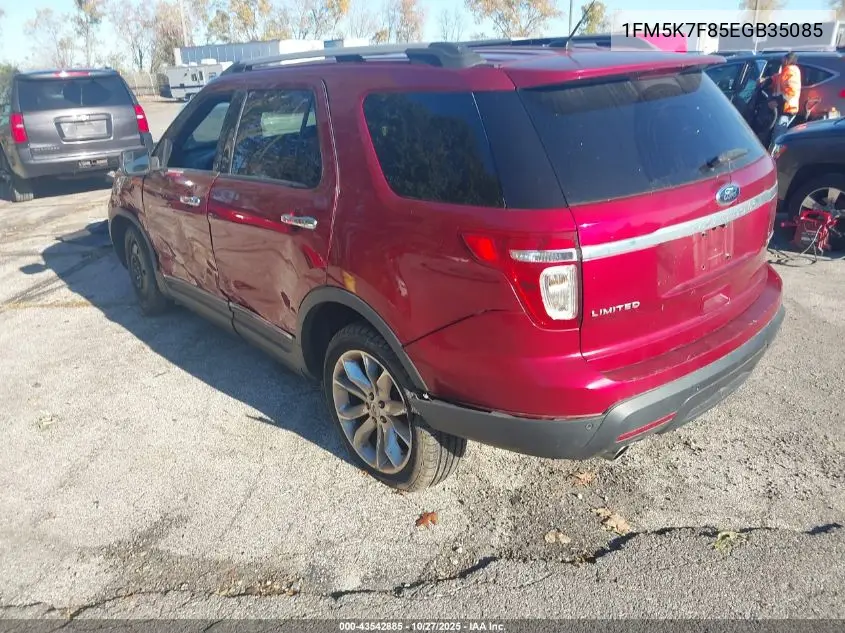 1FM5K7F85EGB35085 2014 Ford Explorer Limited