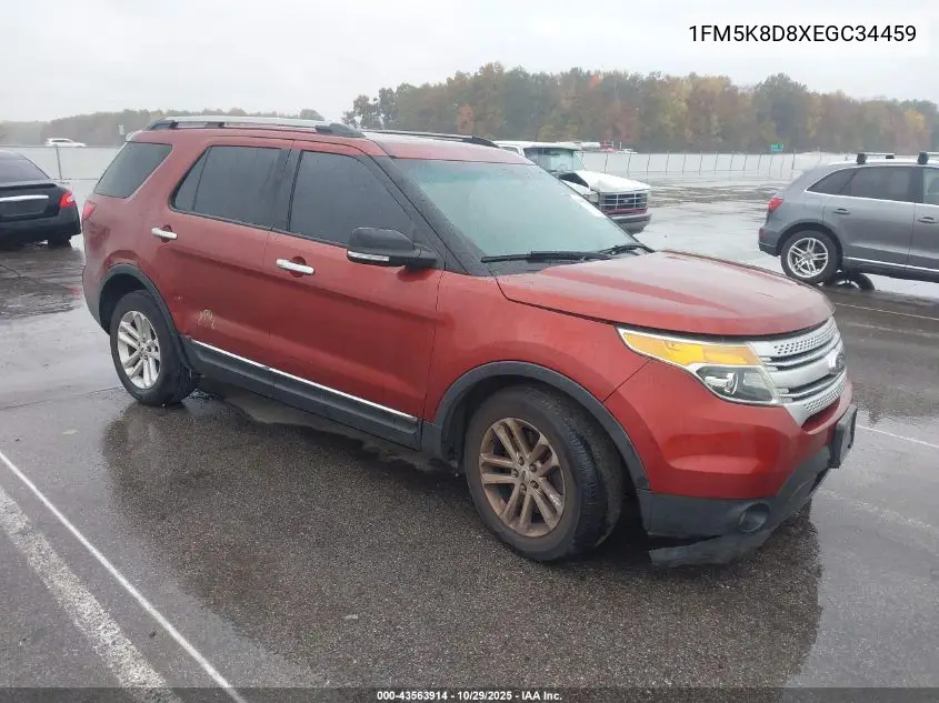 1FM5K8D8XEGC34459 2014 Ford Explorer Xlt
