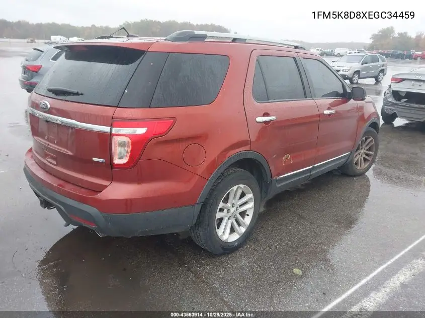 1FM5K8D8XEGC34459 2014 Ford Explorer Xlt