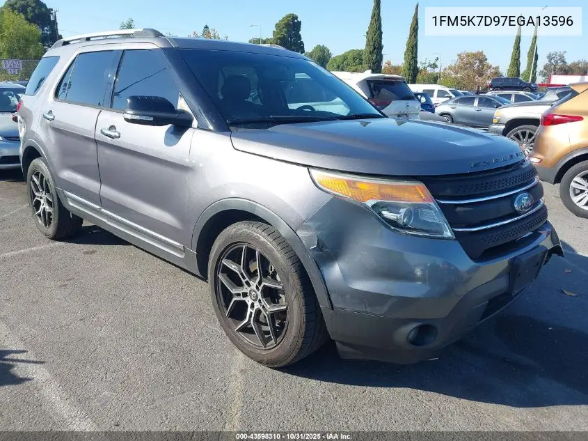 1FM5K7D97EGA13596 2014 Ford Explorer Xlt