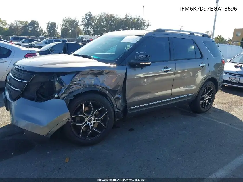 1FM5K7D97EGA13596 2014 Ford Explorer Xlt
