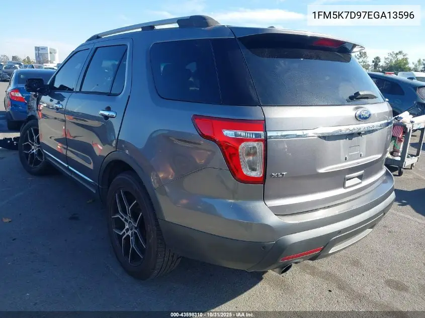 1FM5K7D97EGA13596 2014 Ford Explorer Xlt
