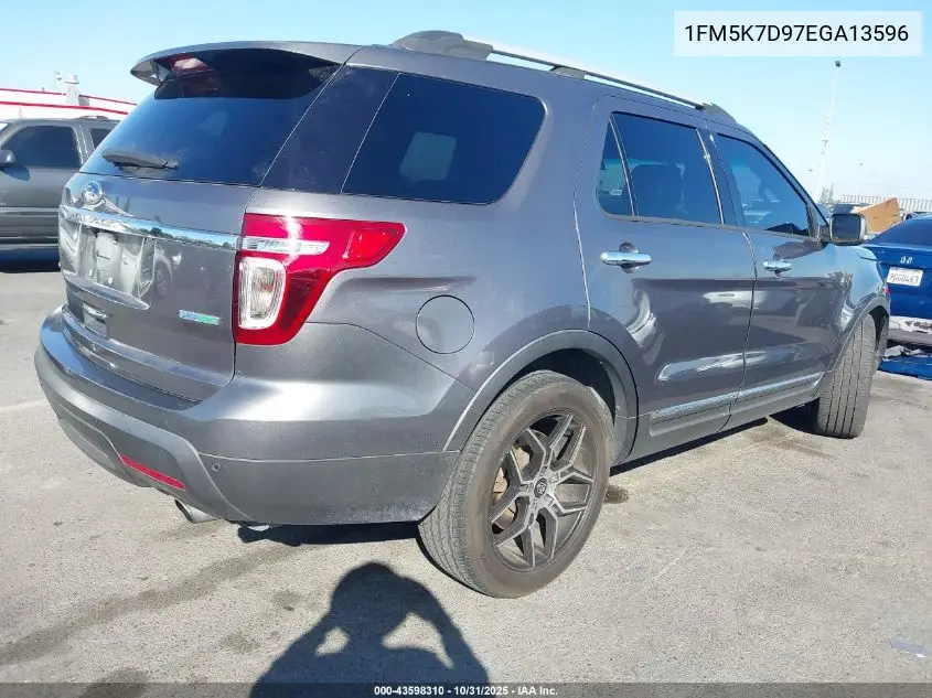 1FM5K7D97EGA13596 2014 Ford Explorer Xlt
