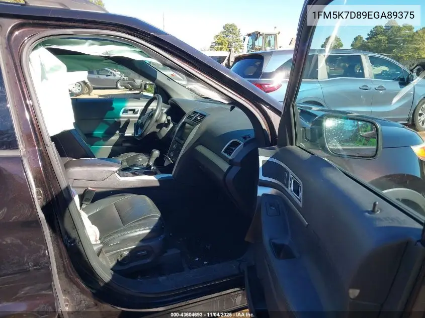 1FM5K7D89EGA89375 2014 Ford Explorer Xlt