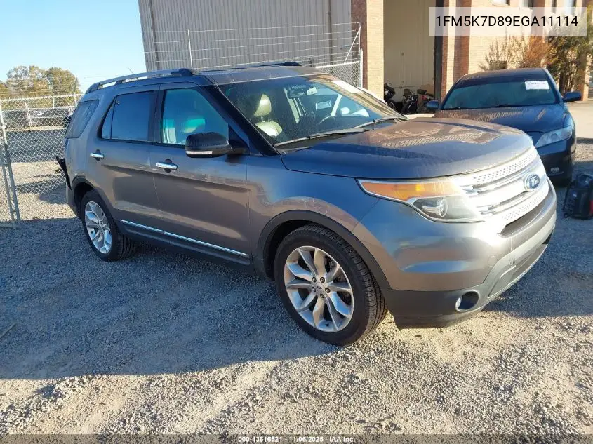 1FM5K7D89EGA11114 2014 Ford Explorer Xlt