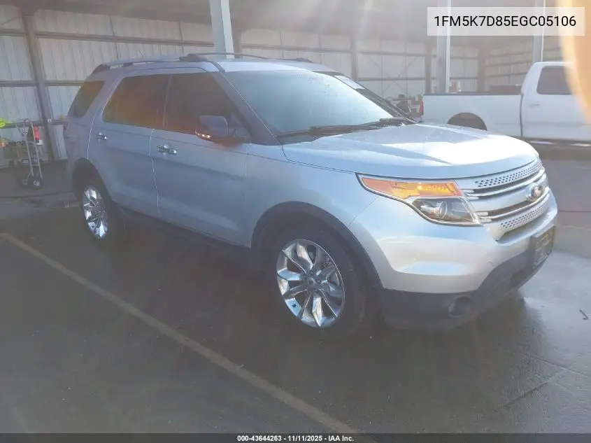 1FM5K7D85EGC05106 2014 Ford Explorer Xlt