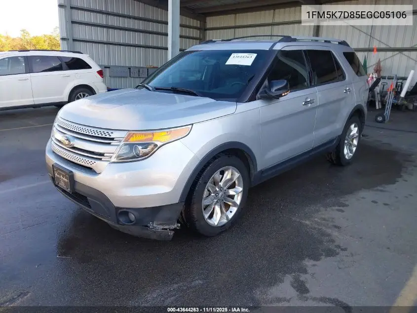 1FM5K7D85EGC05106 2014 Ford Explorer Xlt