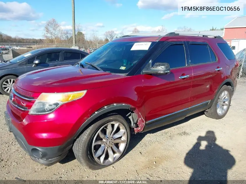 1FM5K8F86EGC10656 2014 Ford Explorer Limited