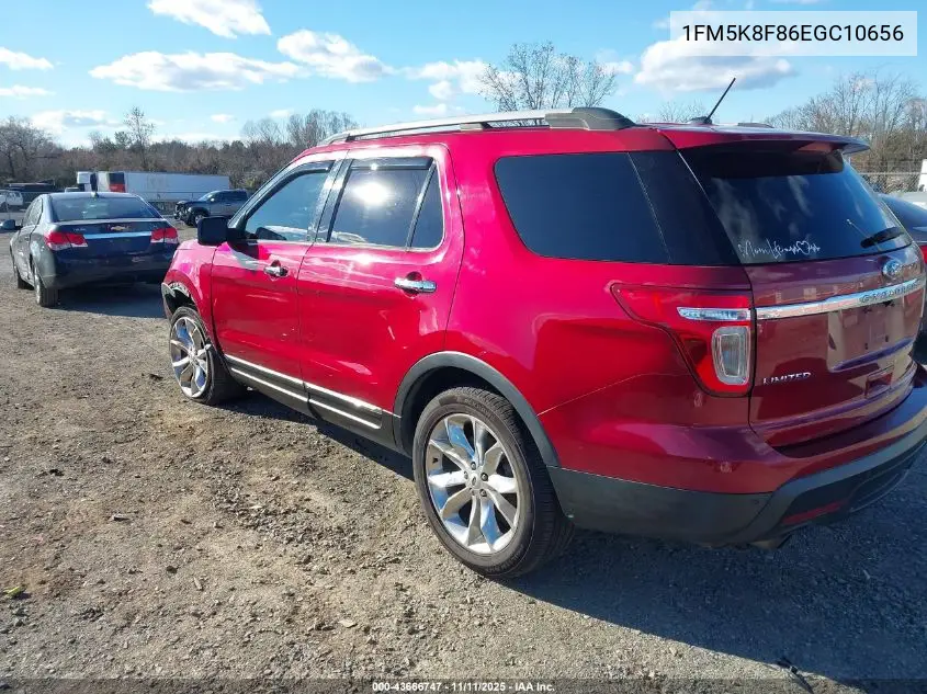 1FM5K8F86EGC10656 2014 Ford Explorer Limited