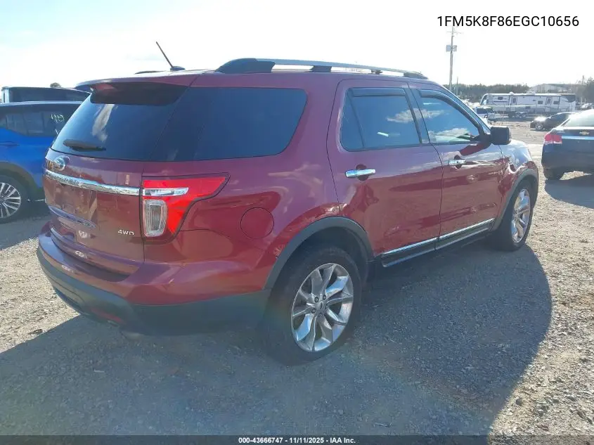1FM5K8F86EGC10656 2014 Ford Explorer Limited