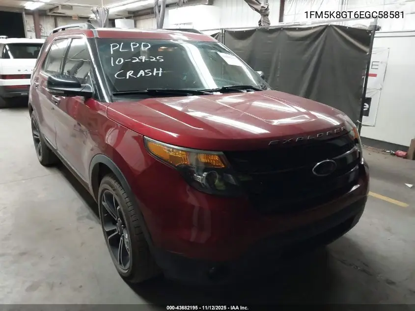 1FM5K8GT6EGC58581 2014 Ford Explorer Sport