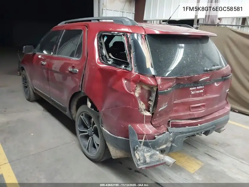 1FM5K8GT6EGC58581 2014 Ford Explorer Sport