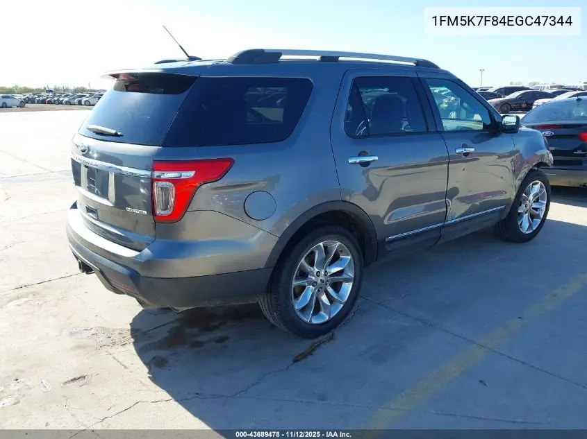 1FM5K7F84EGC47344 2014 Ford Explorer Limited